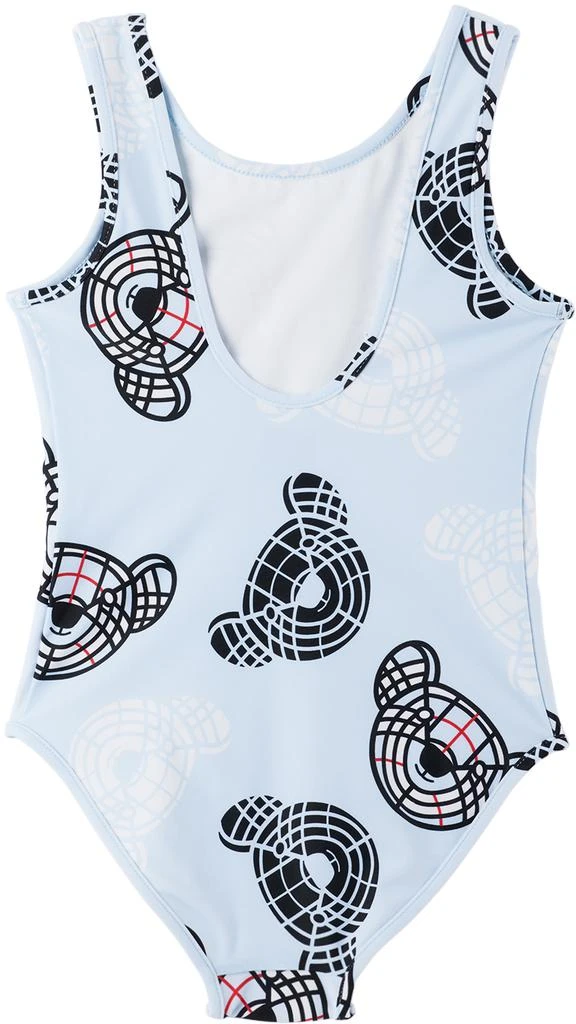 Burberry Kids Blue Thomas Bear One-Piece Swimsuit 2