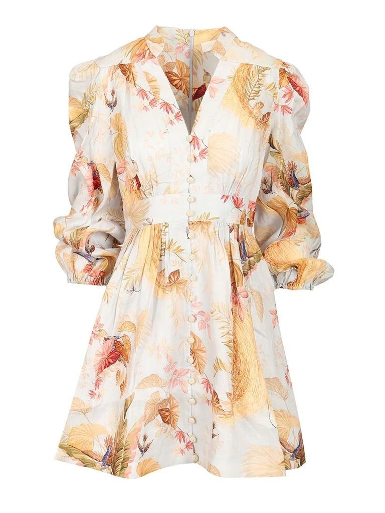 Zimmermann Zimmermann Floral Printed V-Neck Mini Dress 1