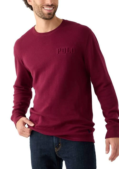 Ralph Lauren Ralph Lauren Embossed Thermal Sleep Shirt 1
