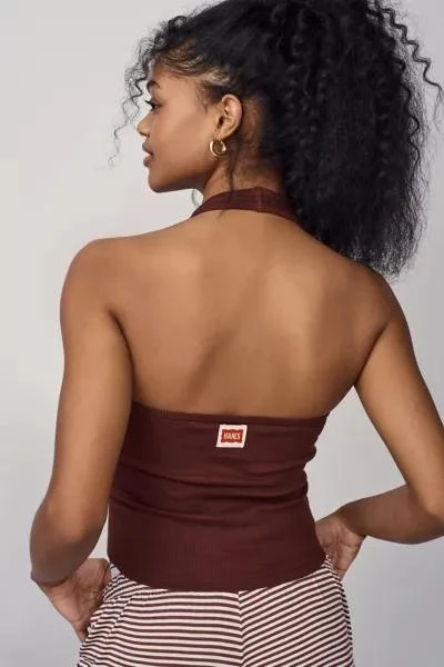 Hanes Hanes UO Exclusive High Neck Halter Tank Top 3