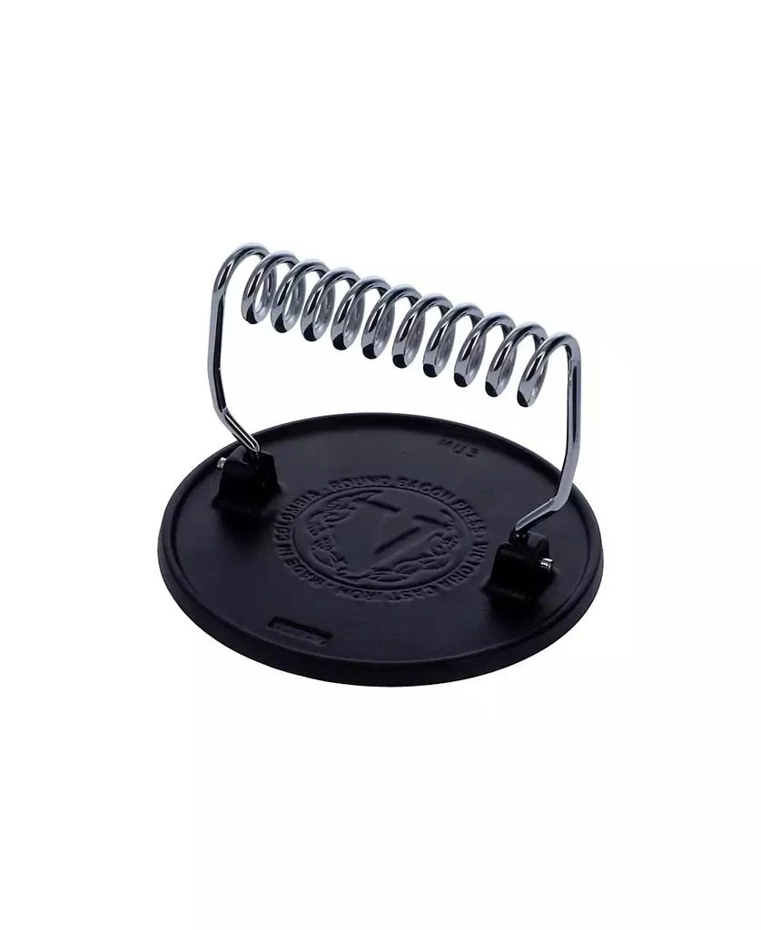 Victoria Bacon Press, 6.5 " Round / Meat Weight with Wire Handle 1