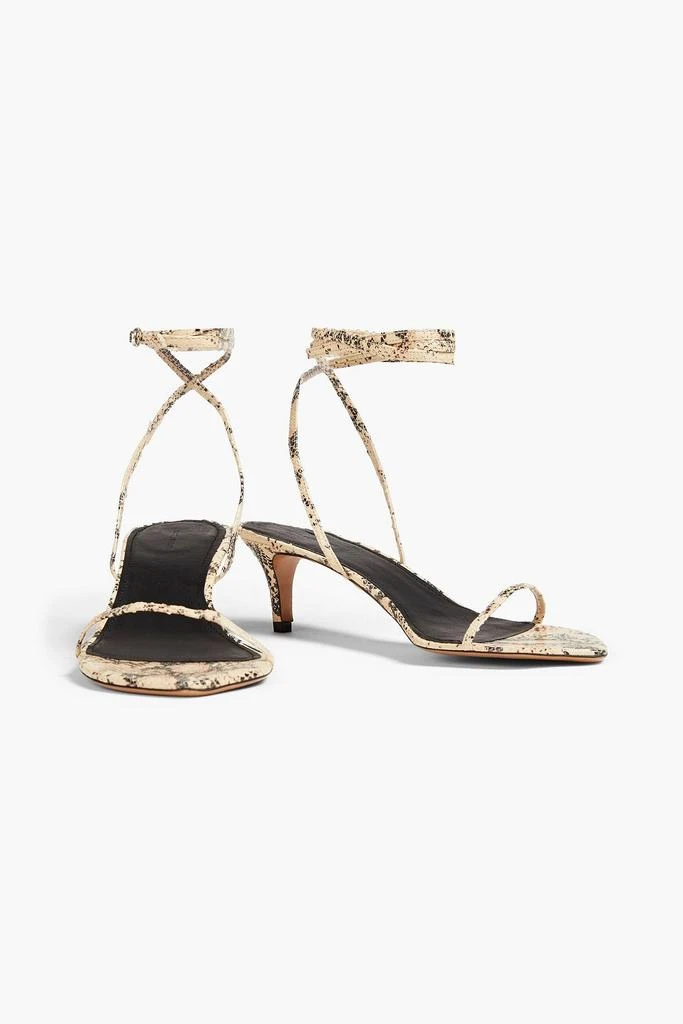 Isabel Marant Aridee snake-effect leather sandals 2