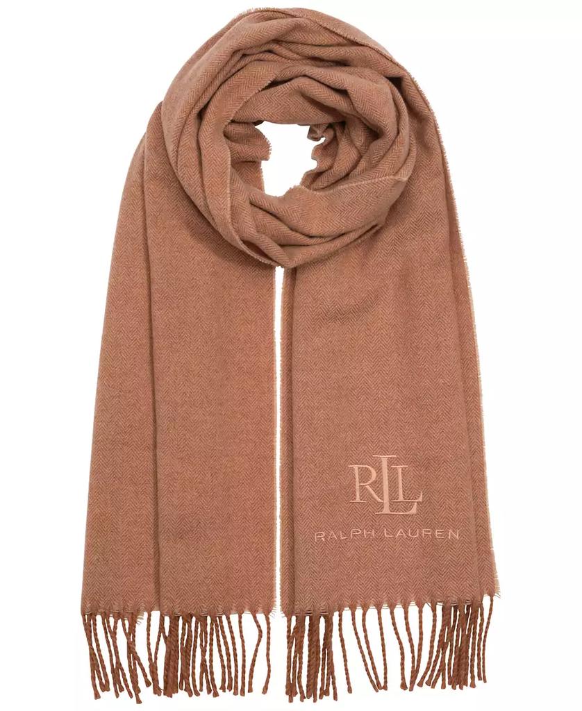 Ralph Lauren Wool Cashmere Signature Woven Scarf