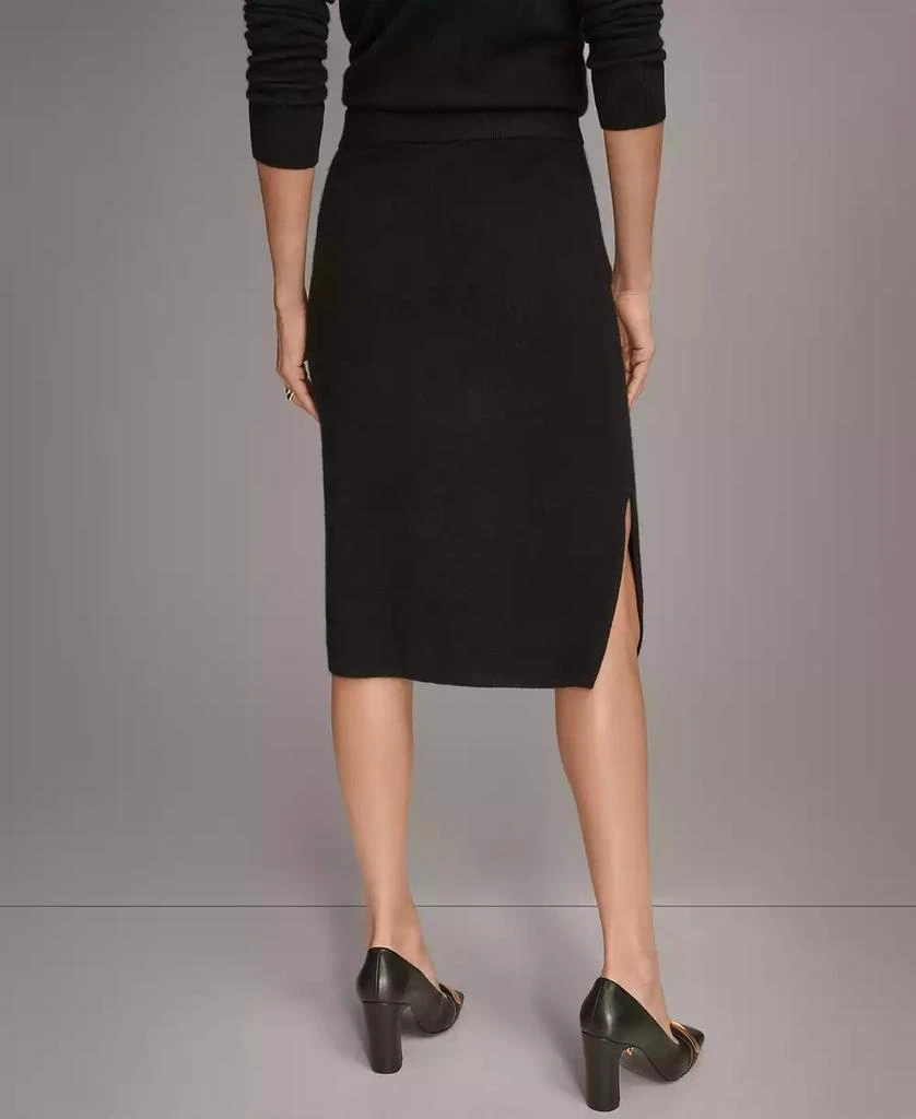 Donna Karan Women
s Pull-On Cashmere Skirt with Side Slit 3