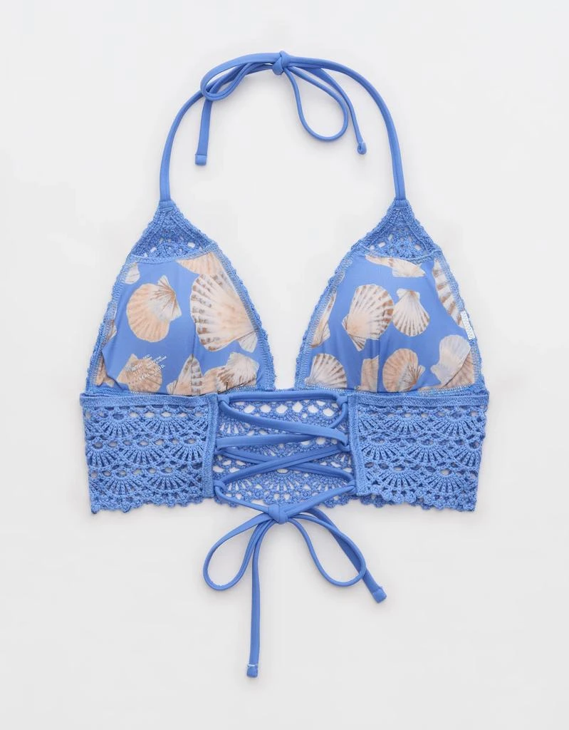 Aerie Aerie Crochet Triangle Longline Bikini Top 4