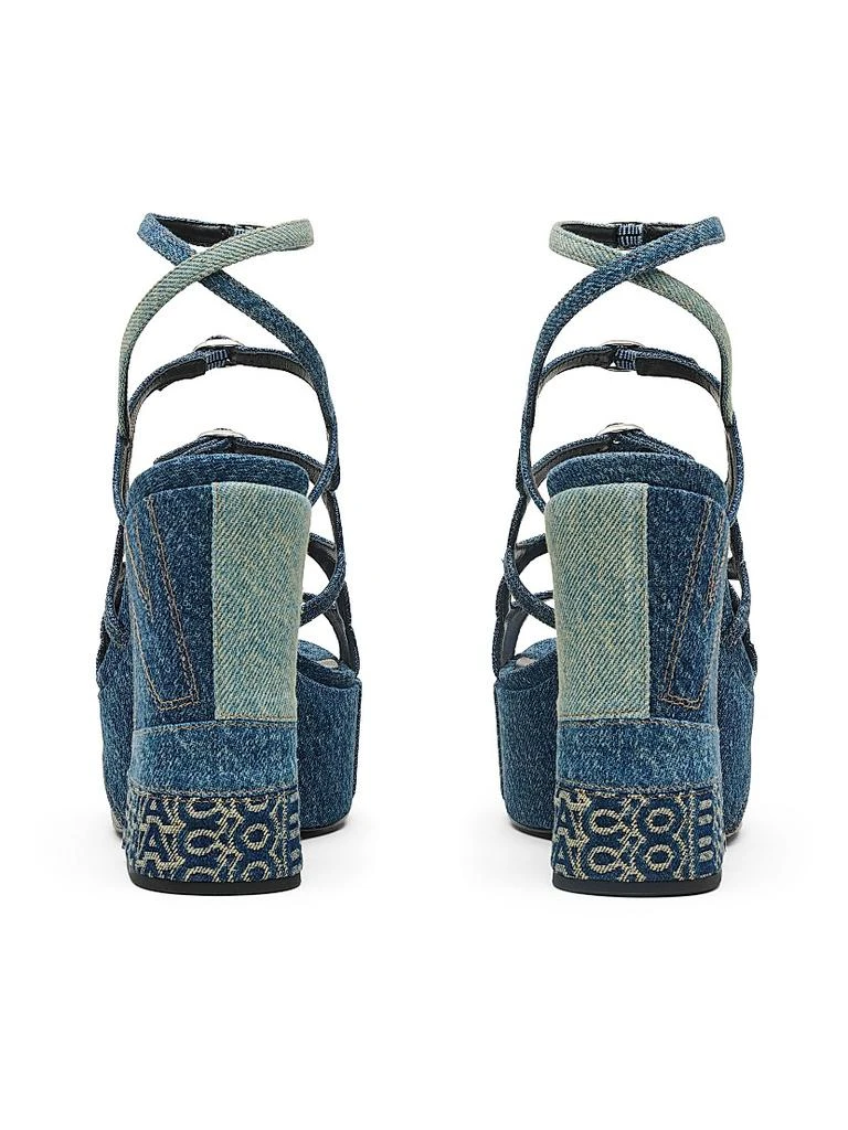 Marc Jacobs Kiki Denim Platform Pump Sandals 5