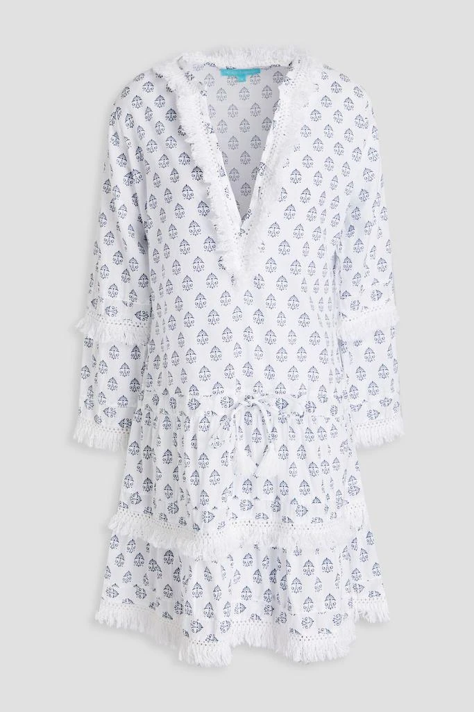 MELISSA ODABASH Claudia tiered printed cotton coverup 1