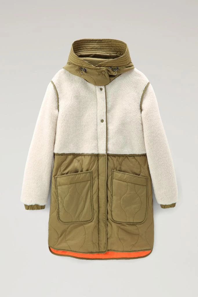 WOOLRICH Alba Parka in Crinkle Nylon and Sherpa 1