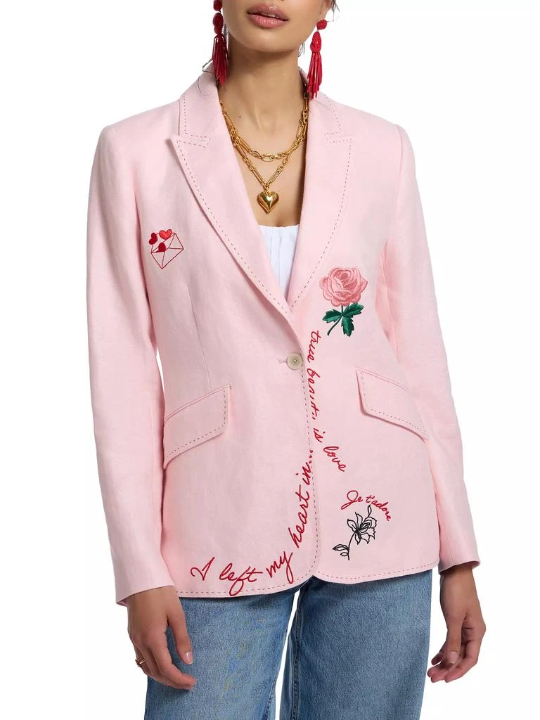 Robert Graham Penelope Linen Herringbone Jacket 3