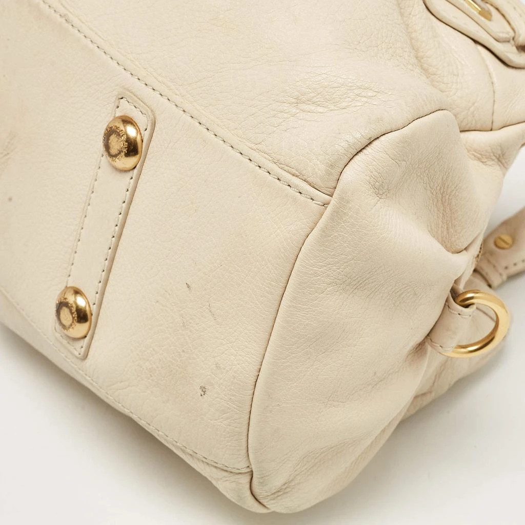 Marc Jacobs Marc by Marc Jacobs Off White Leather Classic Q Baby Groovee Satchel 23