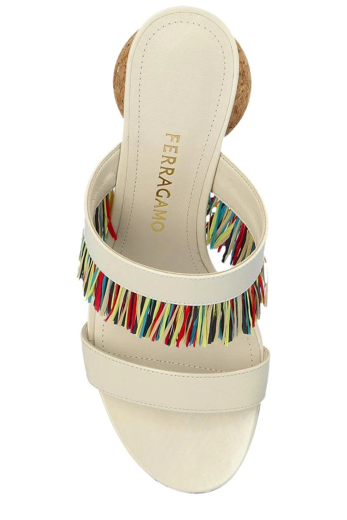Salvatore Ferragamo Ferragamo Fringed Slip-On Sandals 4
