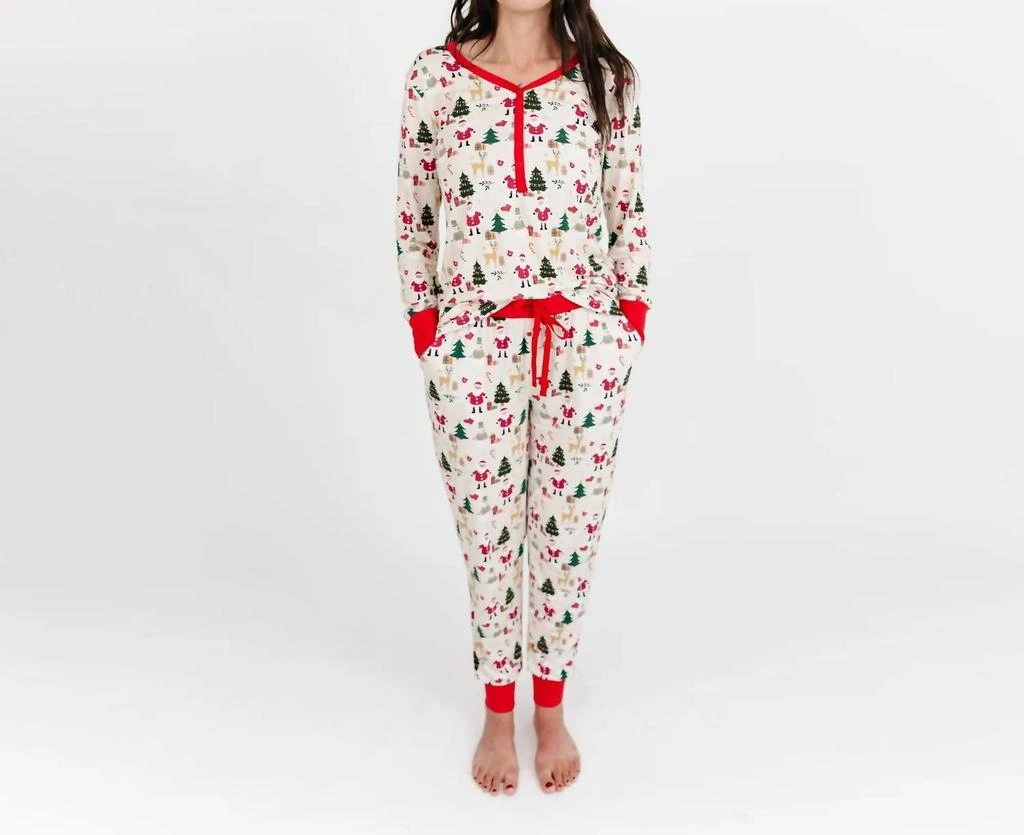 EMERSON AND FRIENDS Emerson And Friends - Cozy Christmas Bamboo Jogger Pajama Pants