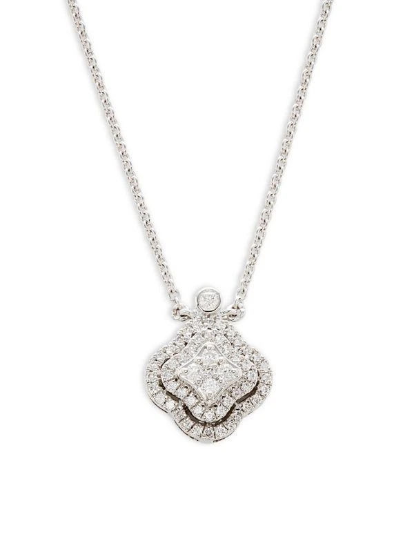 Saks Fifth Avenue 14K White Gold & 0.49 TCW Diamond Pendant Necklace 1