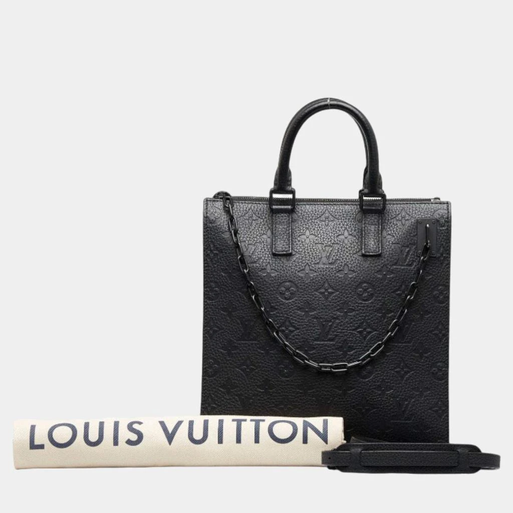 Louis Vuitton Louis Vuitton Black Leather Monogram Empreinte Sac Plat Messenger Crossbody Bag 6