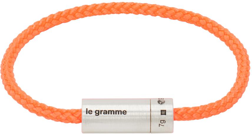 Le Gramme Orange Nato Cable 'Le 7g' Bracelet