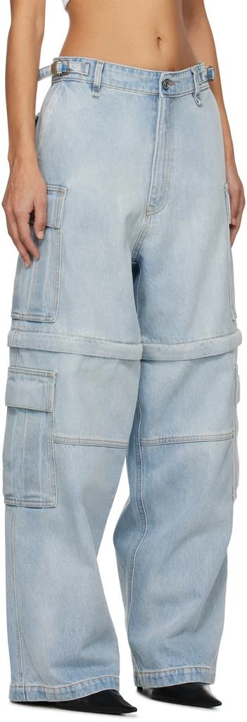 VTMNTS Blue Faded Denim Cargo Pants 2