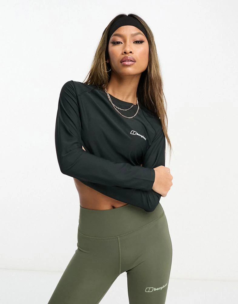 Berghaus Berghaus 24/7 long sleeve t-shirt in black 2