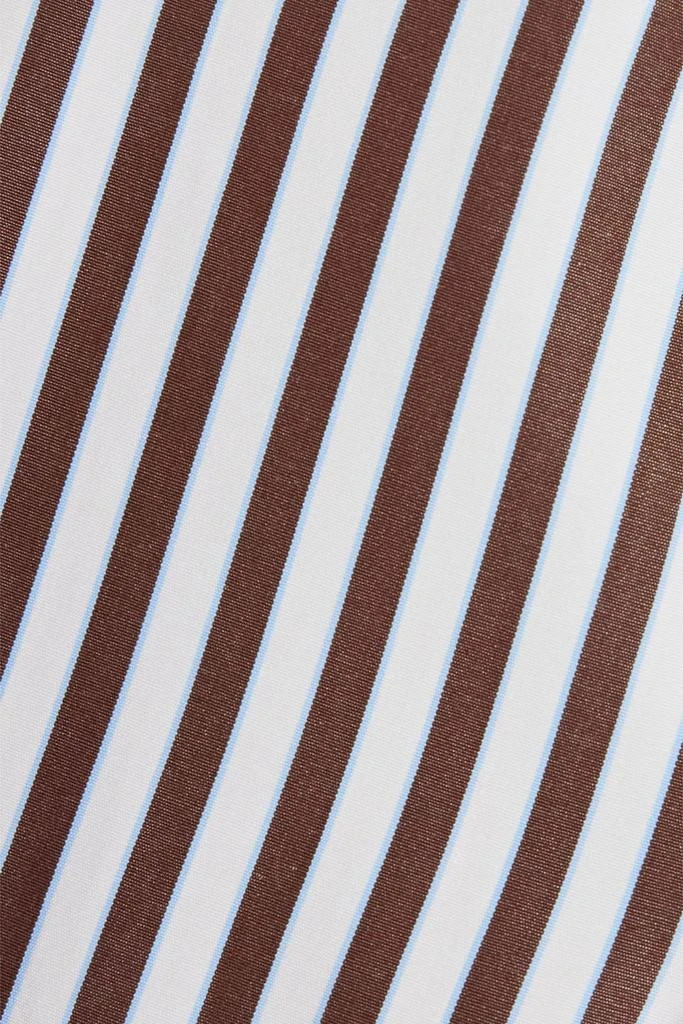 IRIS & INK Cleo striped cotton-poplin mini dress 4