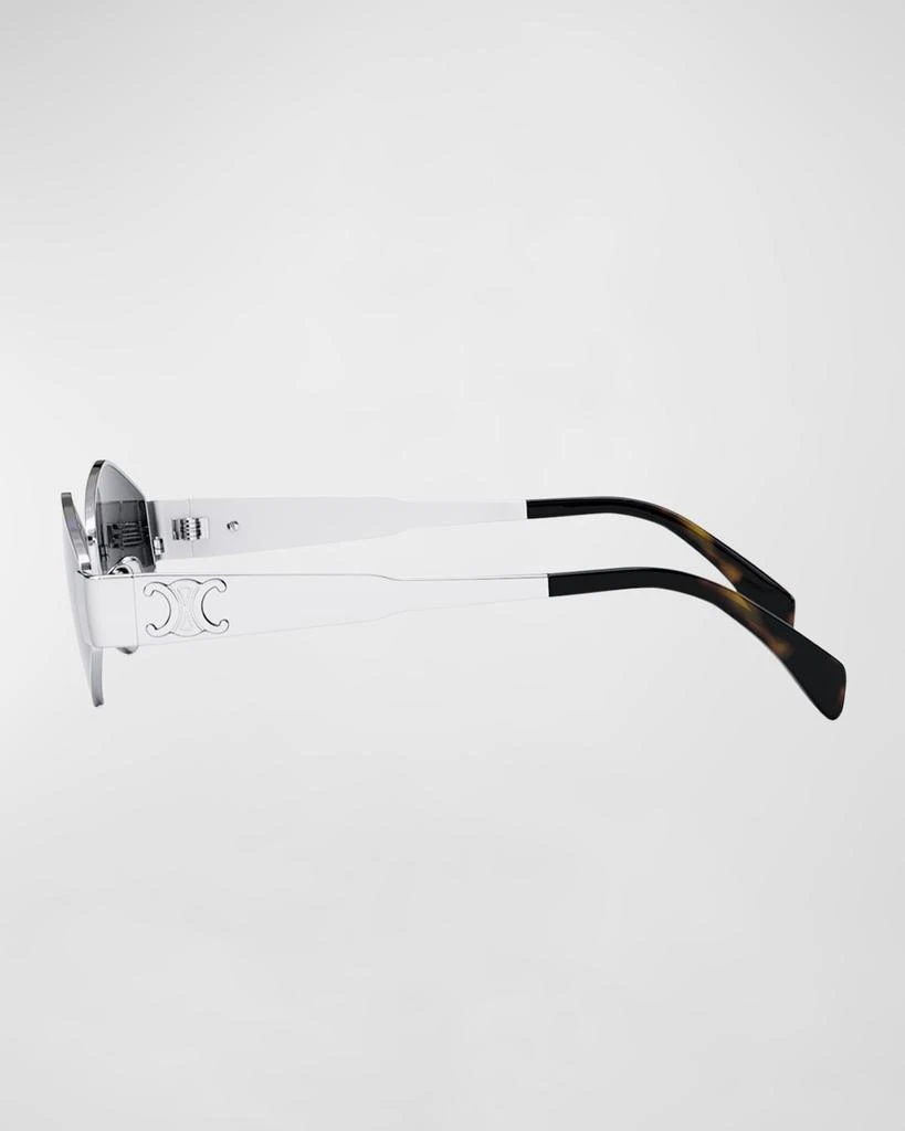 Celine Triomphe Round Metal & Acetate Sunglasses 3