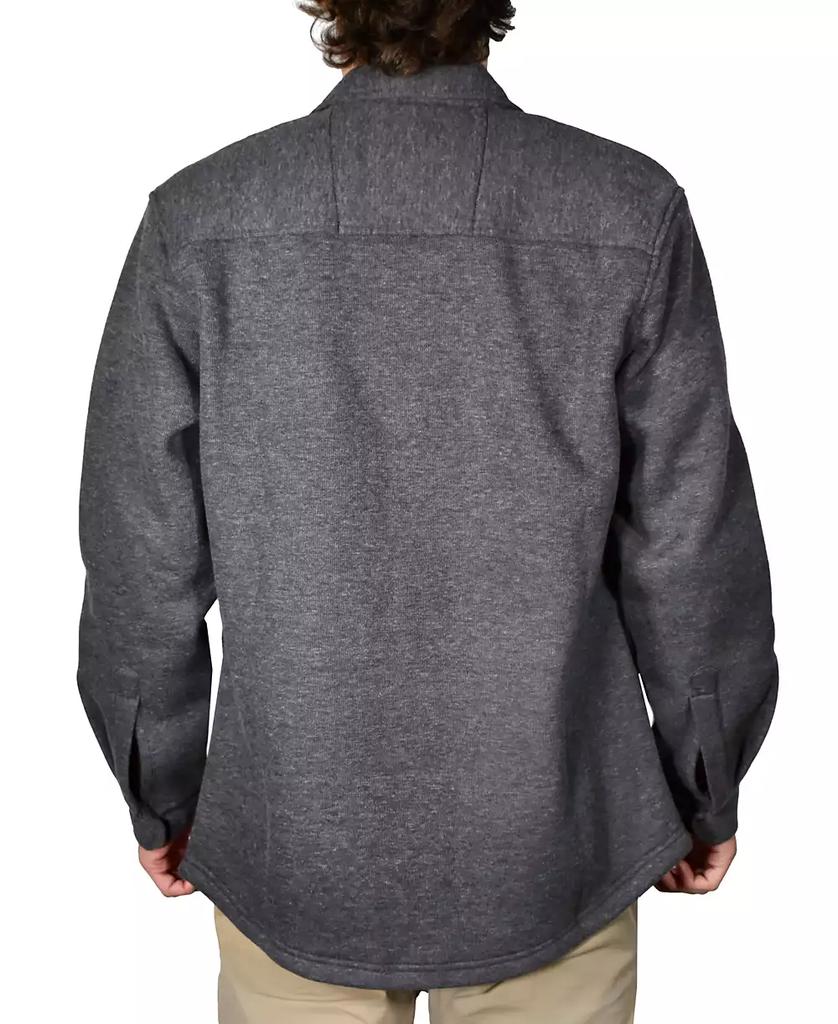 Vintage 1946 Men's Spread-Collar Ribbed Fleece-Lined Shirt-Jacket