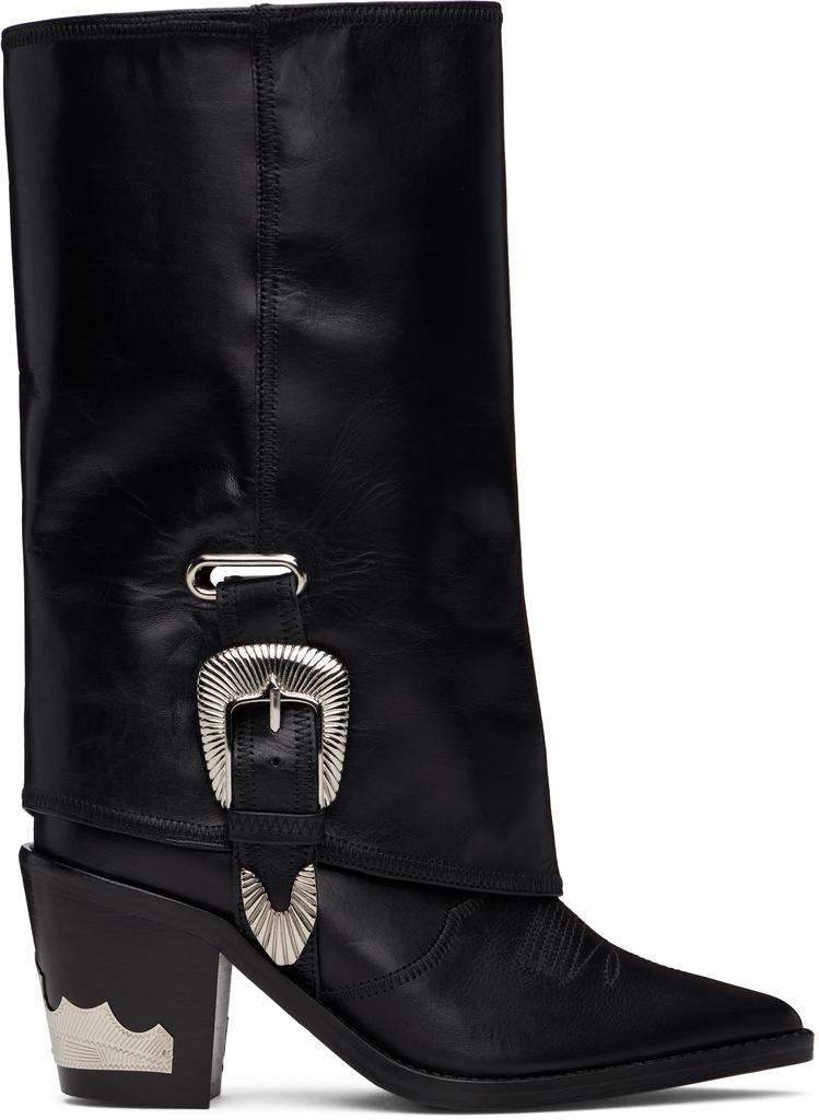 【関税込み】Toga Pulla SSENSE限定 ブラック ブーツ Toga Pulla SSENSE Exclusive Black Chelsea Boots - Shoes