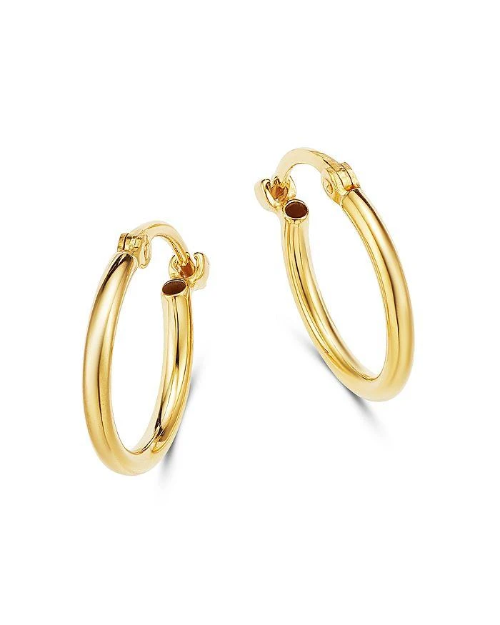 Moon 
Meadow 14K Yellow Gold Tiny Hoop Earrings