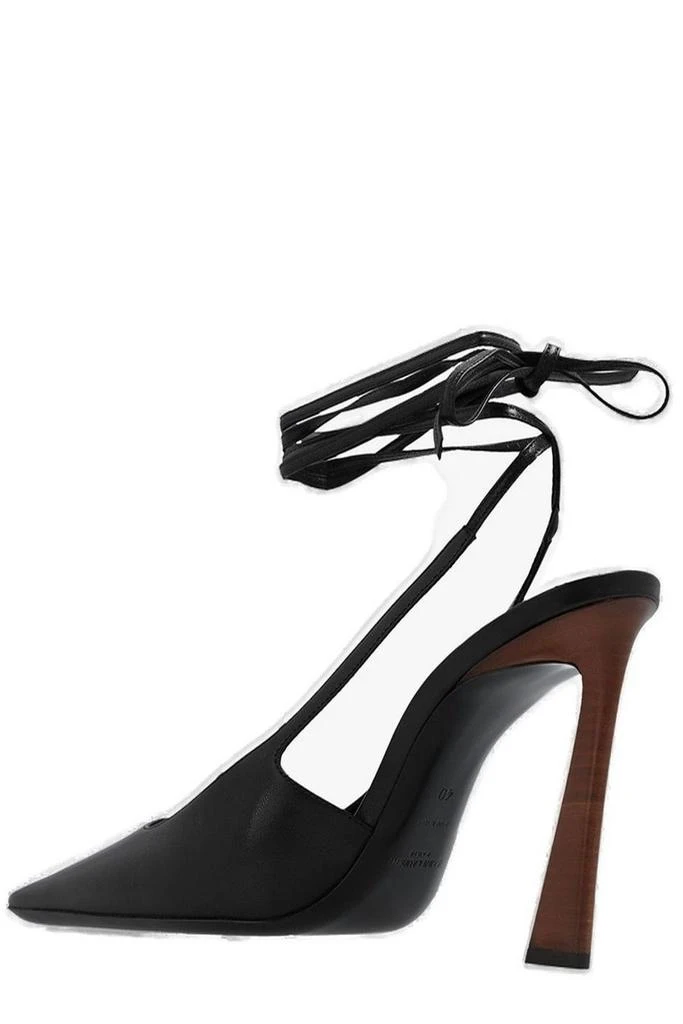 Yves Saint Laurent Saint Laurent Blade Tie Detailed Slingback Pumps 3