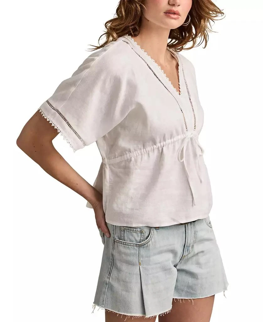 Lucky Brand Linen V-Neck Dolman 2