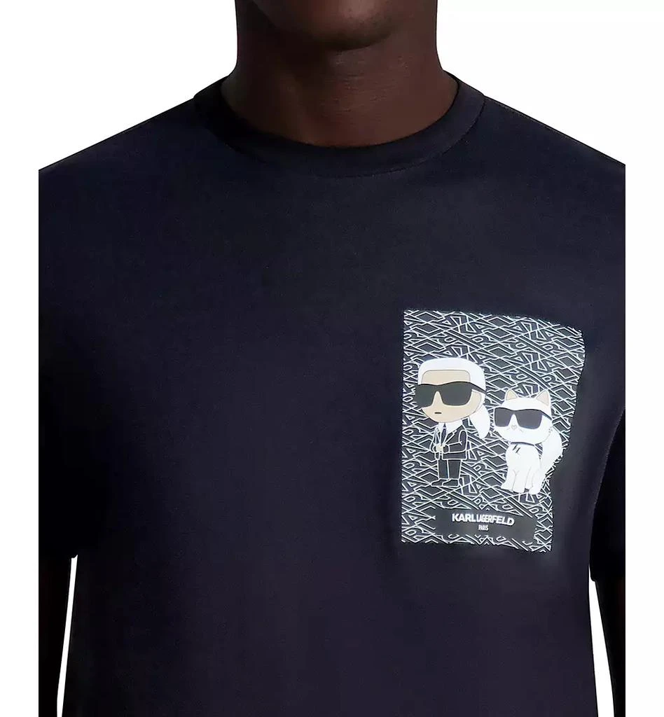 Karl Lagerfeld Paris Men's Karl Cat Graphic T-Shirt 3