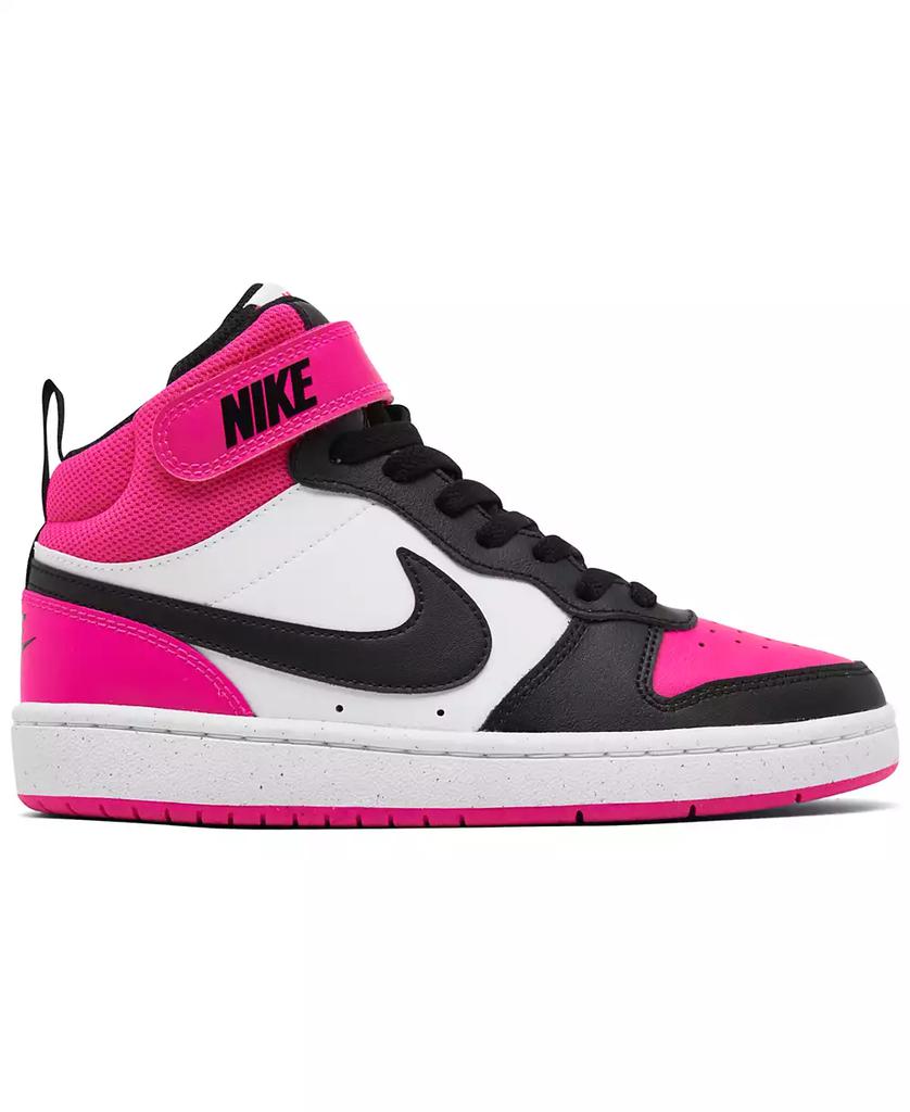 NIKE Little Girls Court Borough Mid 2 Stay-Put Closure Casual Sneakers from Finish Line