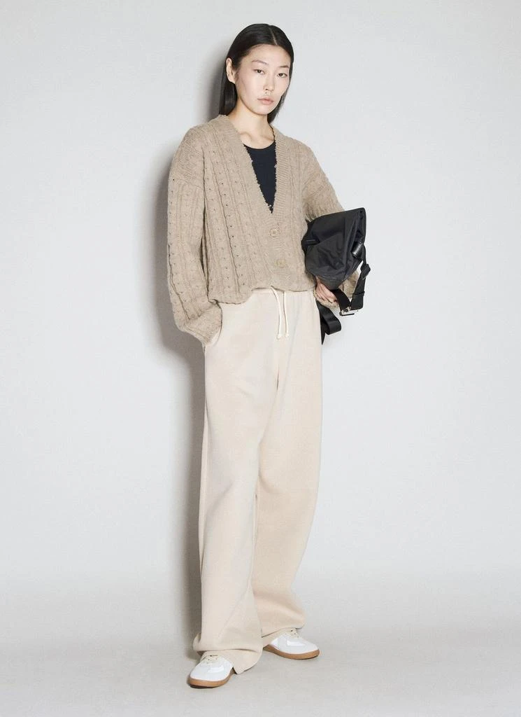 MM6 MM6 Maison Margiela Double-Waist Wide-Leg Drawstring Track Pants 3