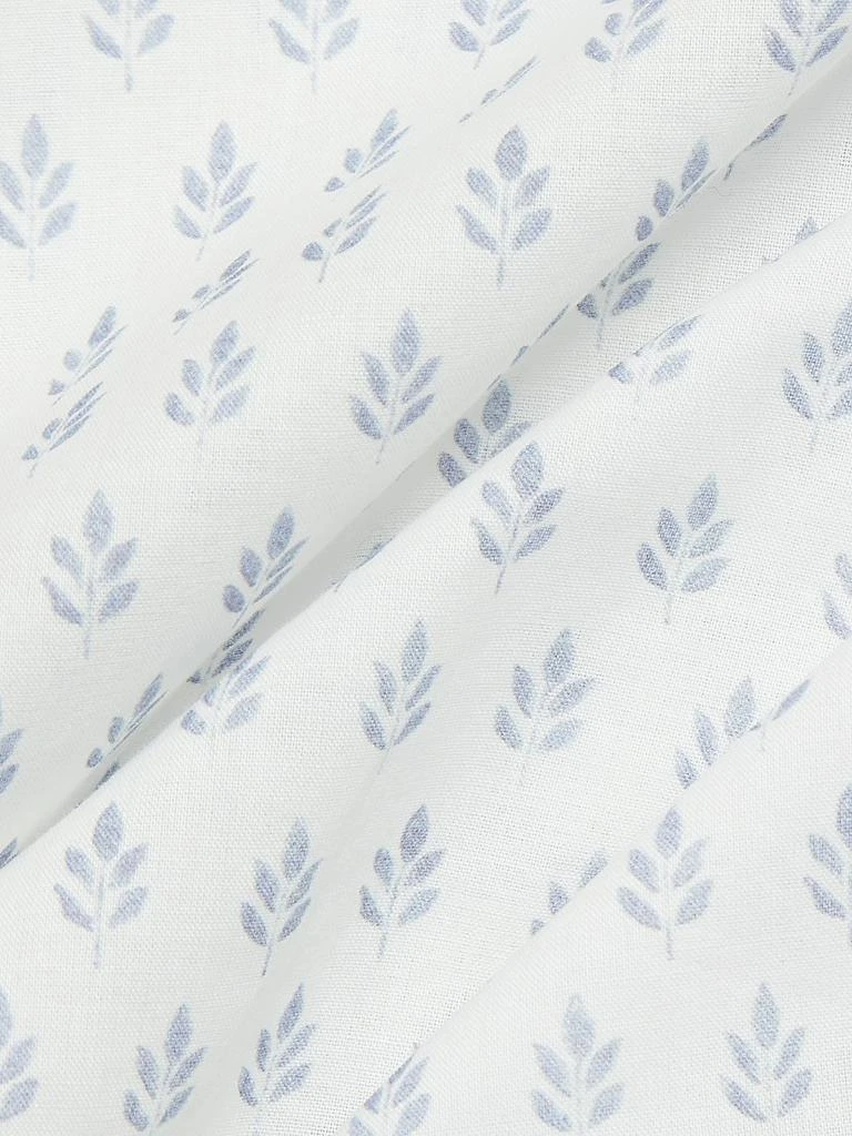 Pour Les Femmes Karl Cotton Leaf-Print Frill Pajamas 7