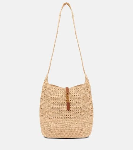 Yves Saint Laurent Le 5 à 7 Medium raffia shoulder bag 1