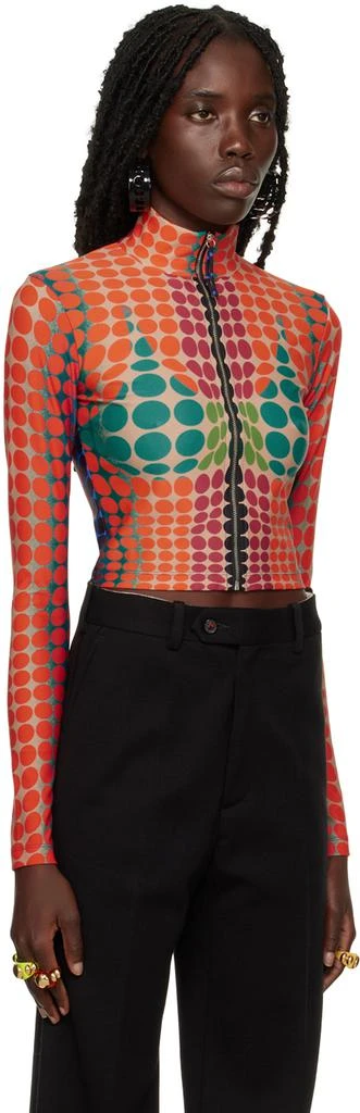 Jean Paul Gaultier Orange Dots Track Jacket 2