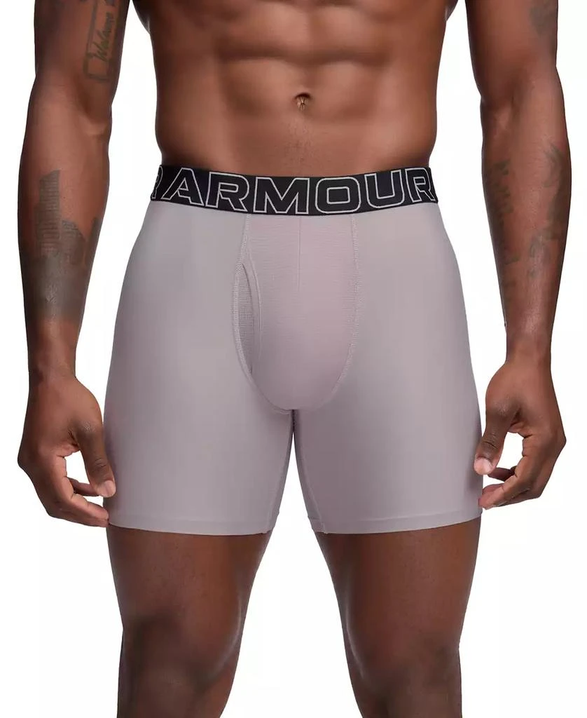 Under Armour Men's 3-Pack Performance Tech Solid 6" Boxer Briefs 2