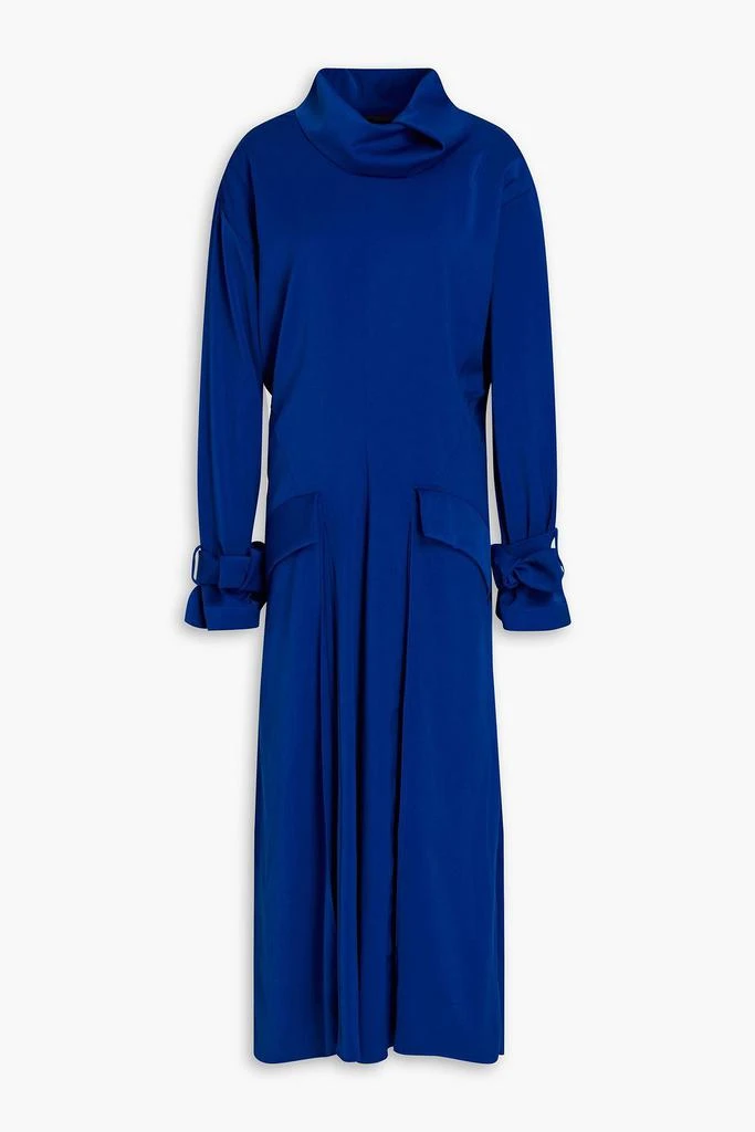 Kenzo Pleated satin midi dress 1