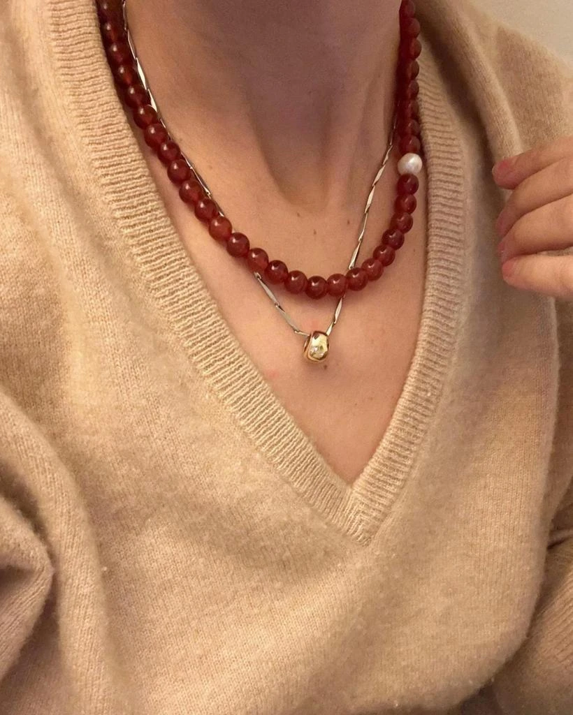 By Orly By Orly - Women
s Carnelian Beaded Necklace 6