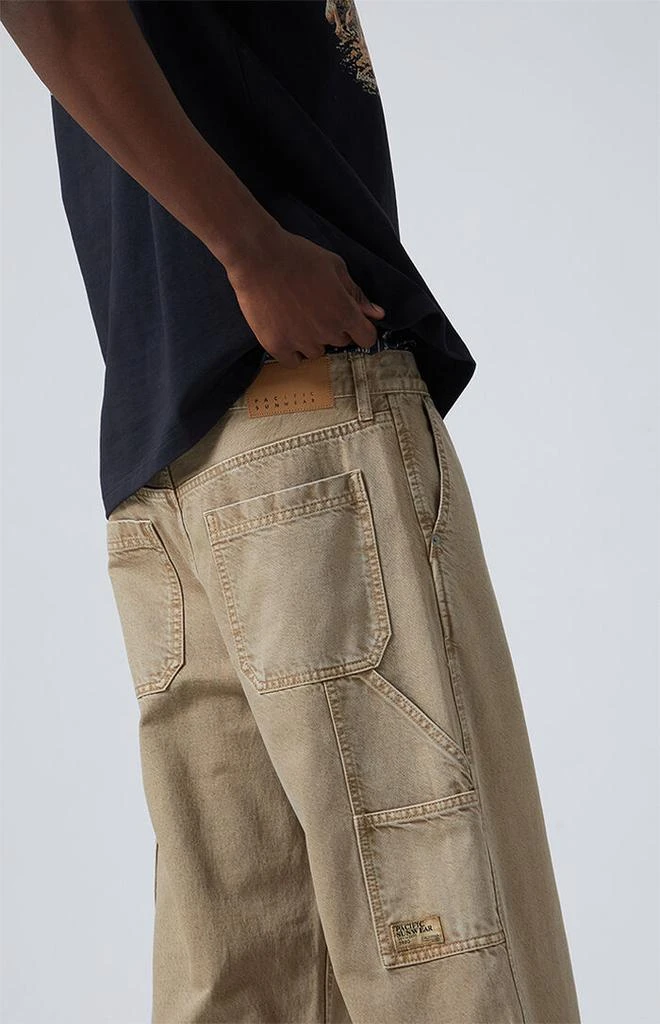 PacSun Tan Extreme Baggy Carpenter Jeans 2