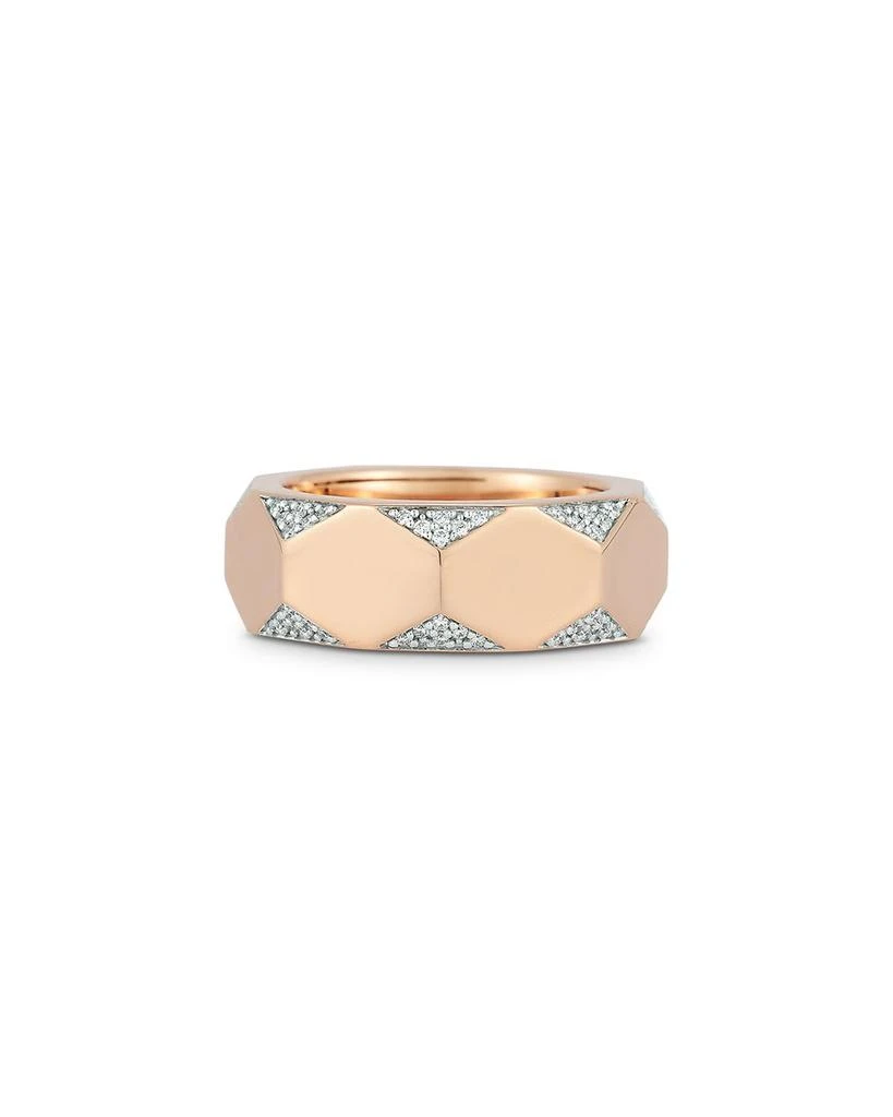 Walters Faith 18K Rose Gold Diamond Quentin Hexagon Band 2