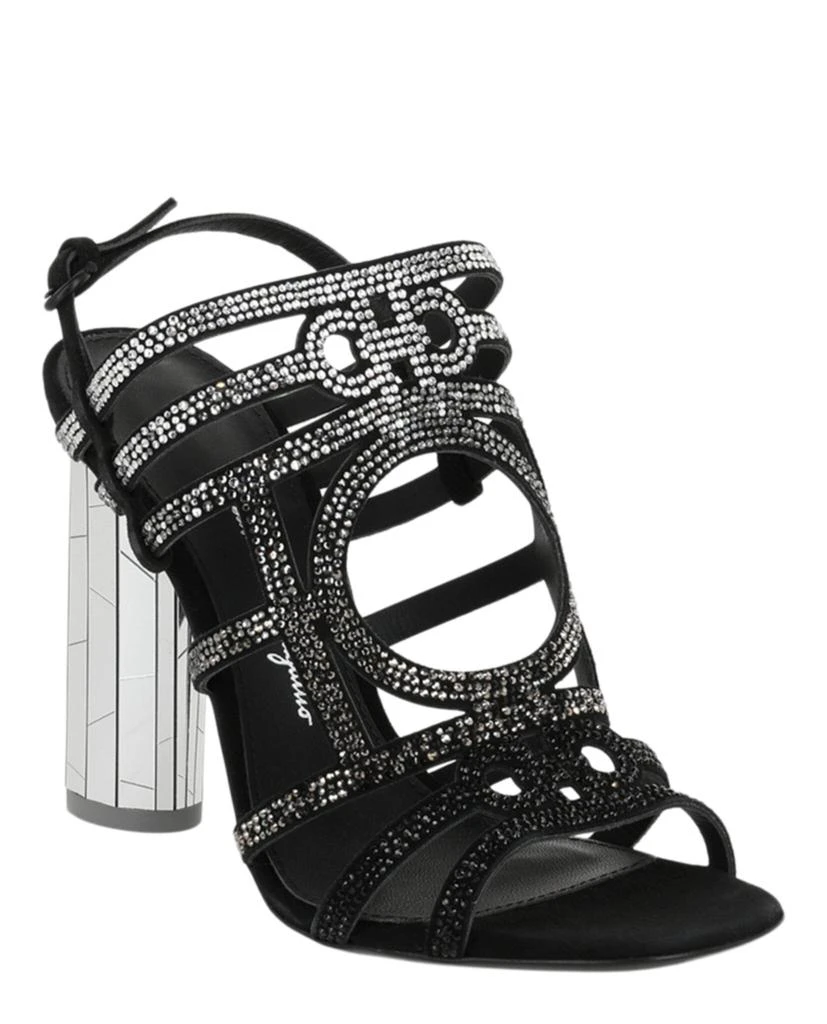 Salvatore Ferragamo Florenza Crystal-Embellished Slingback Heel Sandals - Wide Width 2