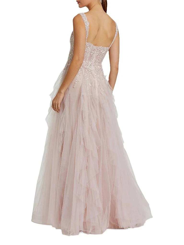Mac Duggal Prom Tulle Bustier Fit & Flare Gown 2