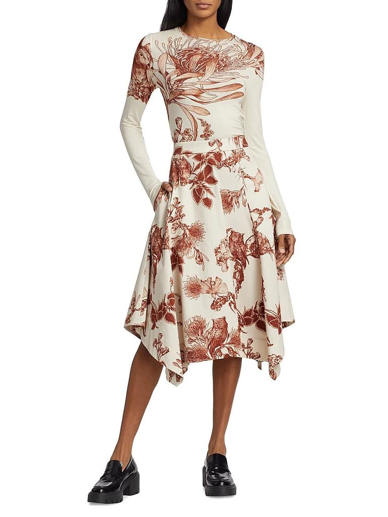 Jason Wu Floral Handkerchief Midi-Skirt 2