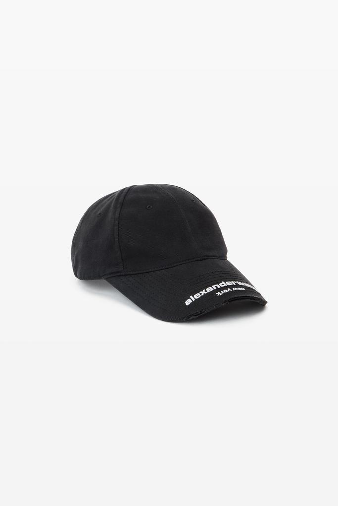 【ALEXANDER WANG】LOGO EARMUFF BEANIE logo earmuff beanie in ribbed wool stretch in BLACK