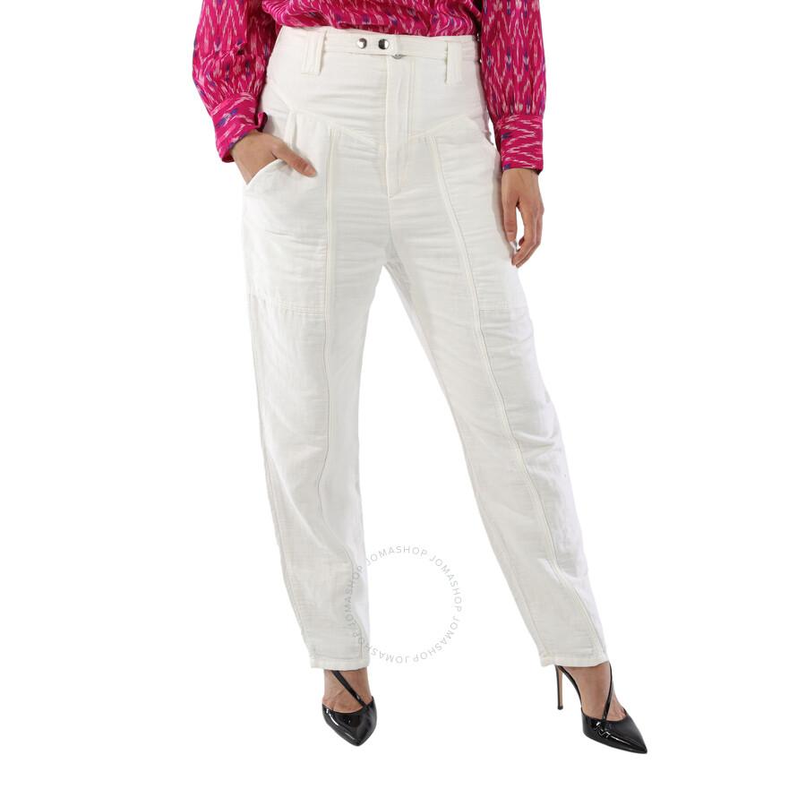ISABEL MARANT ETOILE kira knitted jogger pants Bianco 38