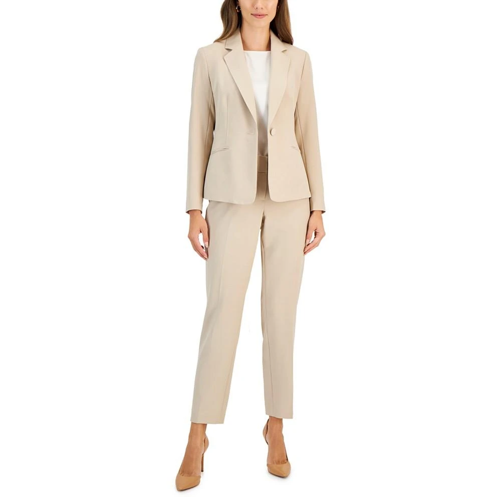 Le Suit Women's Crepe One-Button Pantsuit, Regular & Petite Sizes 1