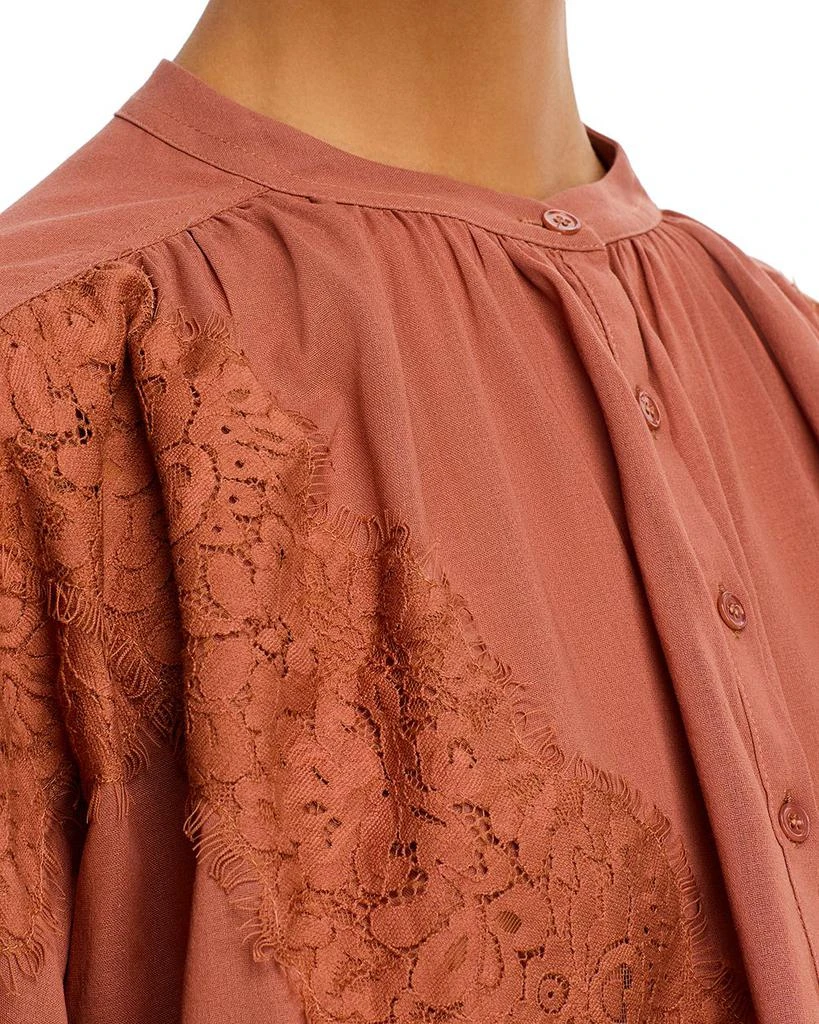 A.L.C. Elaine Lace Applique Top 4