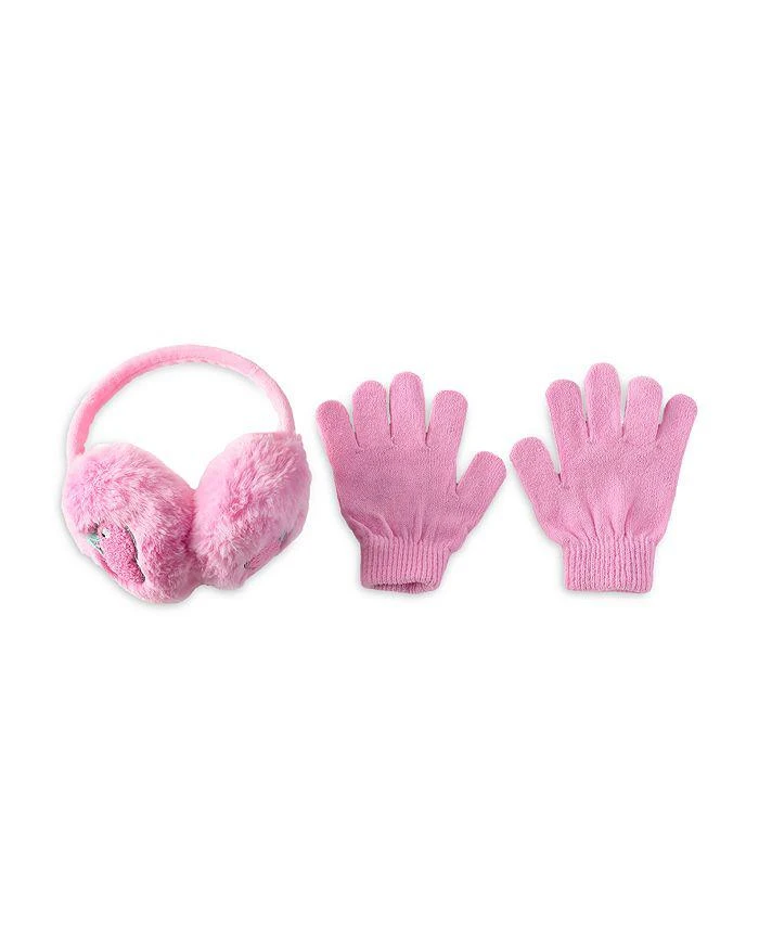 OMG! Accessories Girls
 Cherry Faux Fur Earmuffs 
Gloves Set - Big Kid