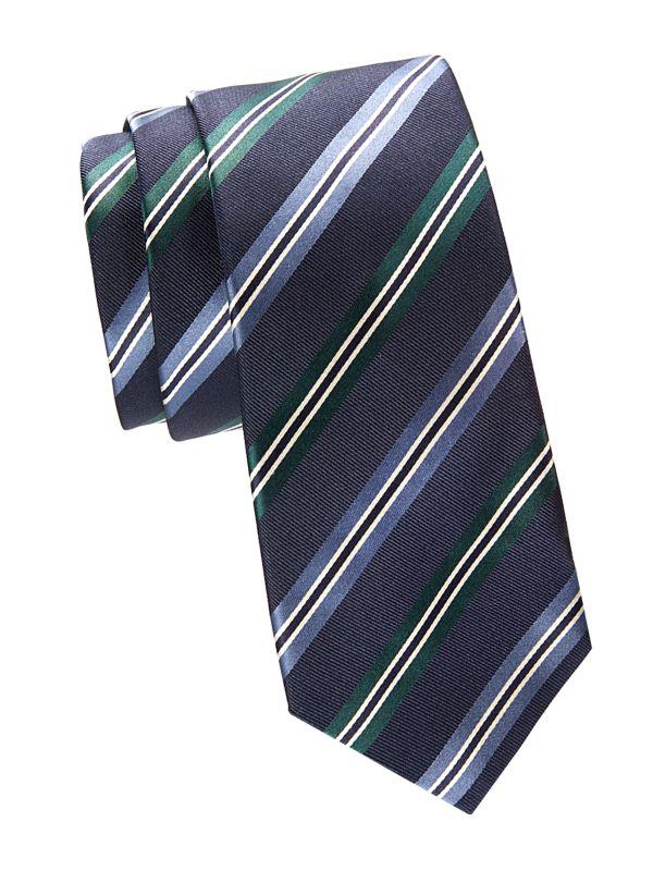 Canali Striped Silk Tie