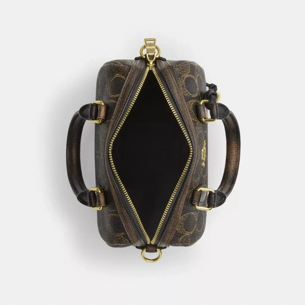 Coach Mini Rowan Crossbody Bag In Loved Signature Canvas With Charms 4