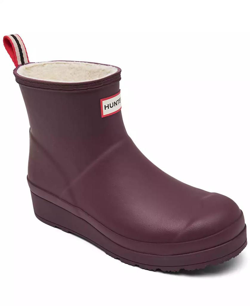 Hunter Women's PLAY Insulated Shearling Short Rain Boots from Finish Line